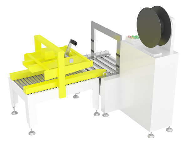 12-15Carton Min Carton Box Tape Sealing Machine Máy niêm phong hộp lốp MH-FJ-1A+MH-101B
