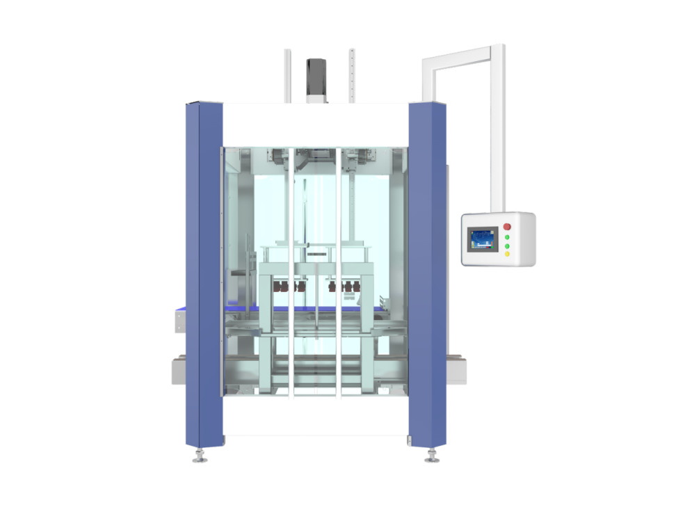 4-8 Case/Min KZ-2D Máy đóng gói hai hàng tự động 380V 50Hz/4KW