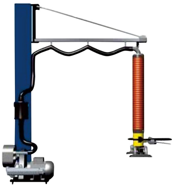 EMLH1202550 Hệ thống nâng chân không 2800mm * 270 ° Khu vực làm việc theo lĩnh vực với đường sắt hợp kim nhôm