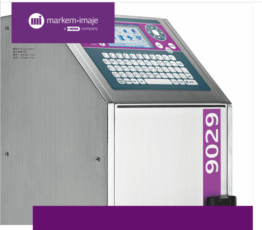 Markem·Imaje 9029 Máy in tia nhỏ 100-240VAC, 50/60Hz, 34W