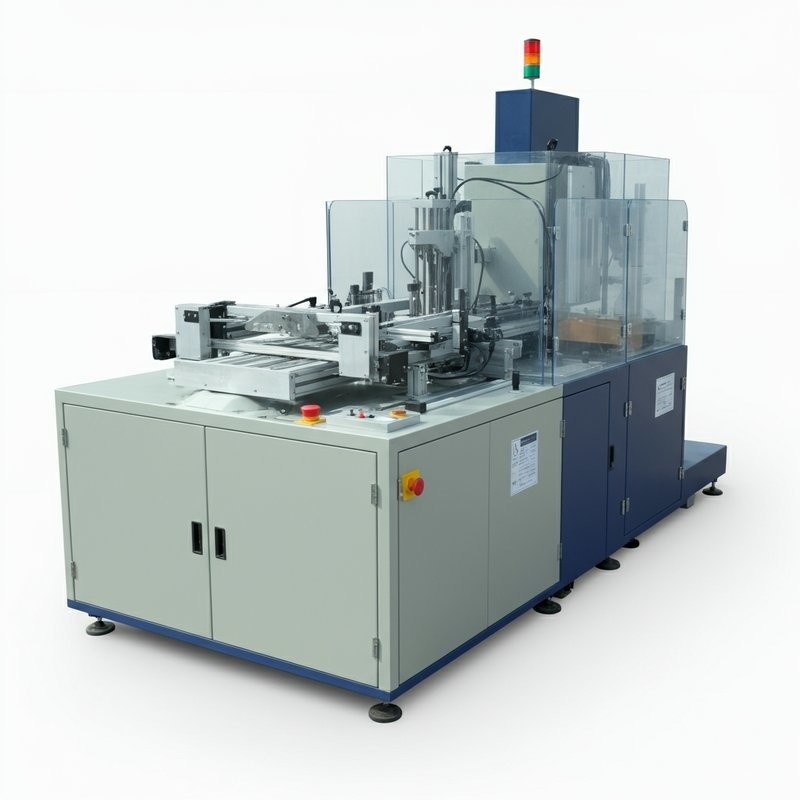Tự động Carton Erector Machine Left In Right Out Open Carton cho ngành công nghiệp nông hóa