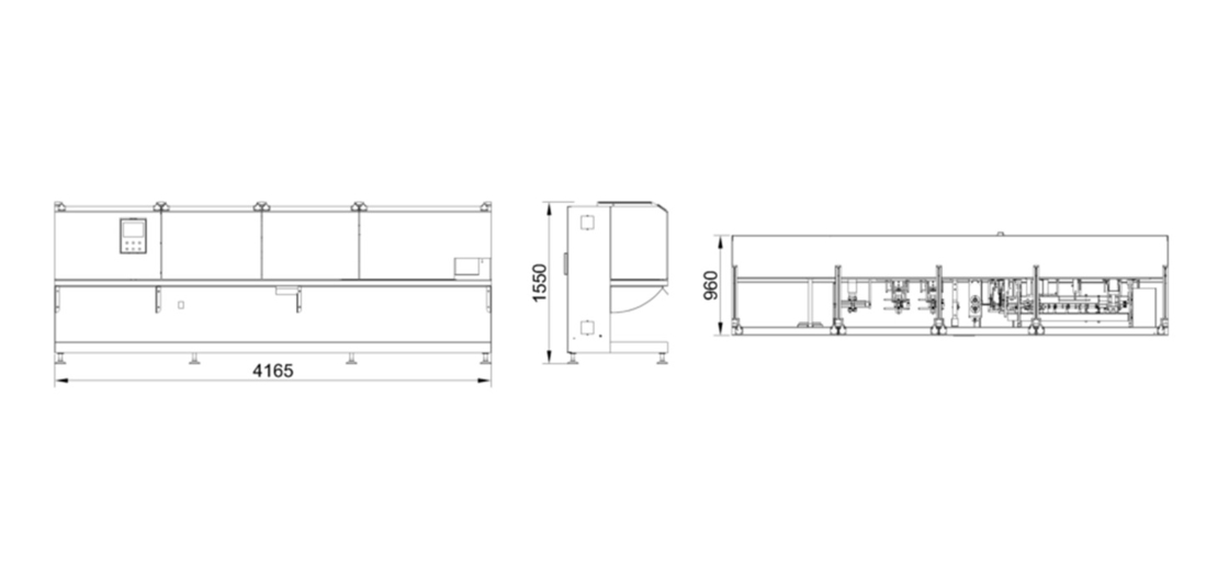 SUS304 Frame Máy đóng túi phim cuộn ngang hoàn toàn tự động cho bột / hạt