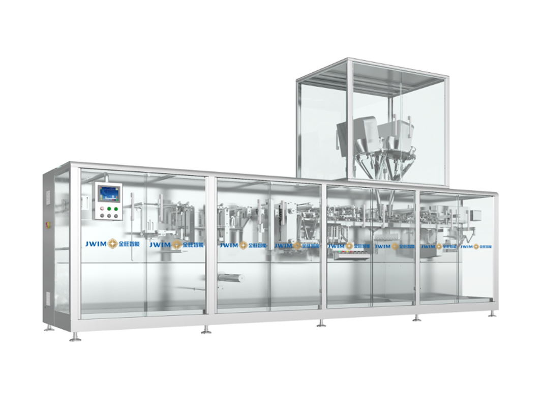SUS304 Frame Máy đóng túi phim cuộn ngang hoàn toàn tự động cho bột / hạt