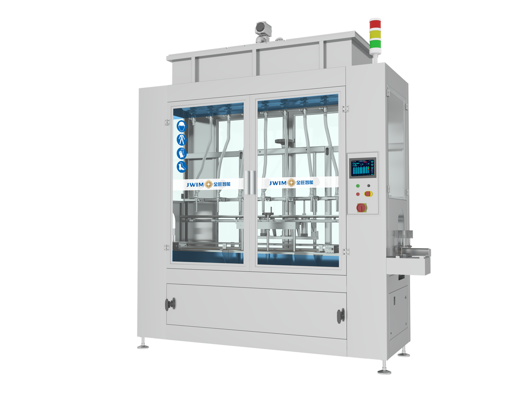 Máy chiết rót vi điều khiển điều khiển PLC với phản hồi trọng lượng bằng cân điện tử và khung thép không gỉ 304