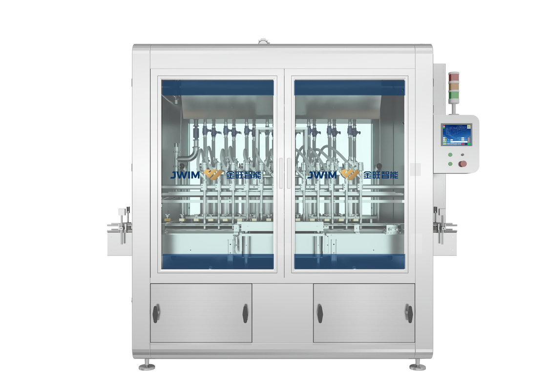 50-1000ml In Line Structure Arc Frame Thuốc trừ sâu 20 vòi Máy điền piston tự động