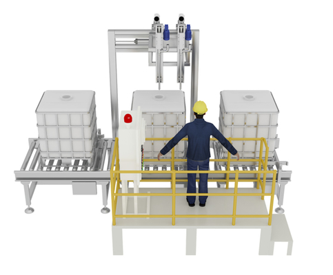 Công thức hóa học nông nghiệp 1000L Ton Máy nạp trống Đổi đầu kép
