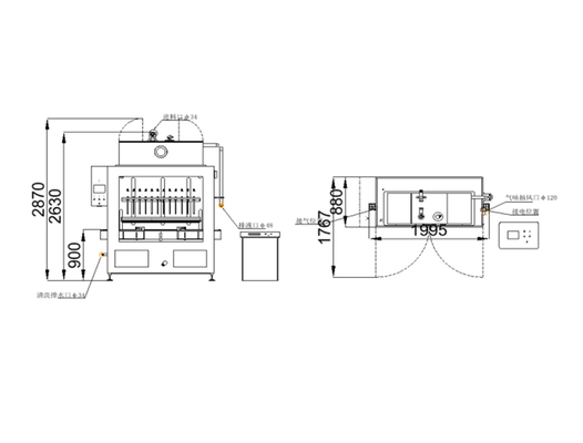 CDP-12E Máy điền máy tính vi mô tích hợp dễ dàng vào dây chuyền sản xuất cho bao bì chất lỏng hóa học liền mạch