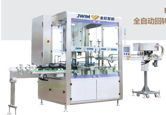 Máy đóng nắp tự động 6 8 đầu 4.0KW 100ml-1L Tốc độ cao chọn và đặt